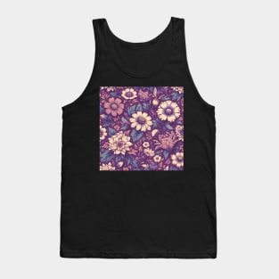 Purple Flowers Tank Top